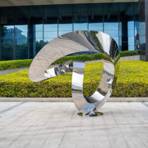 Large Stainless Steel Outdoor Abstract Entrance Sculpture