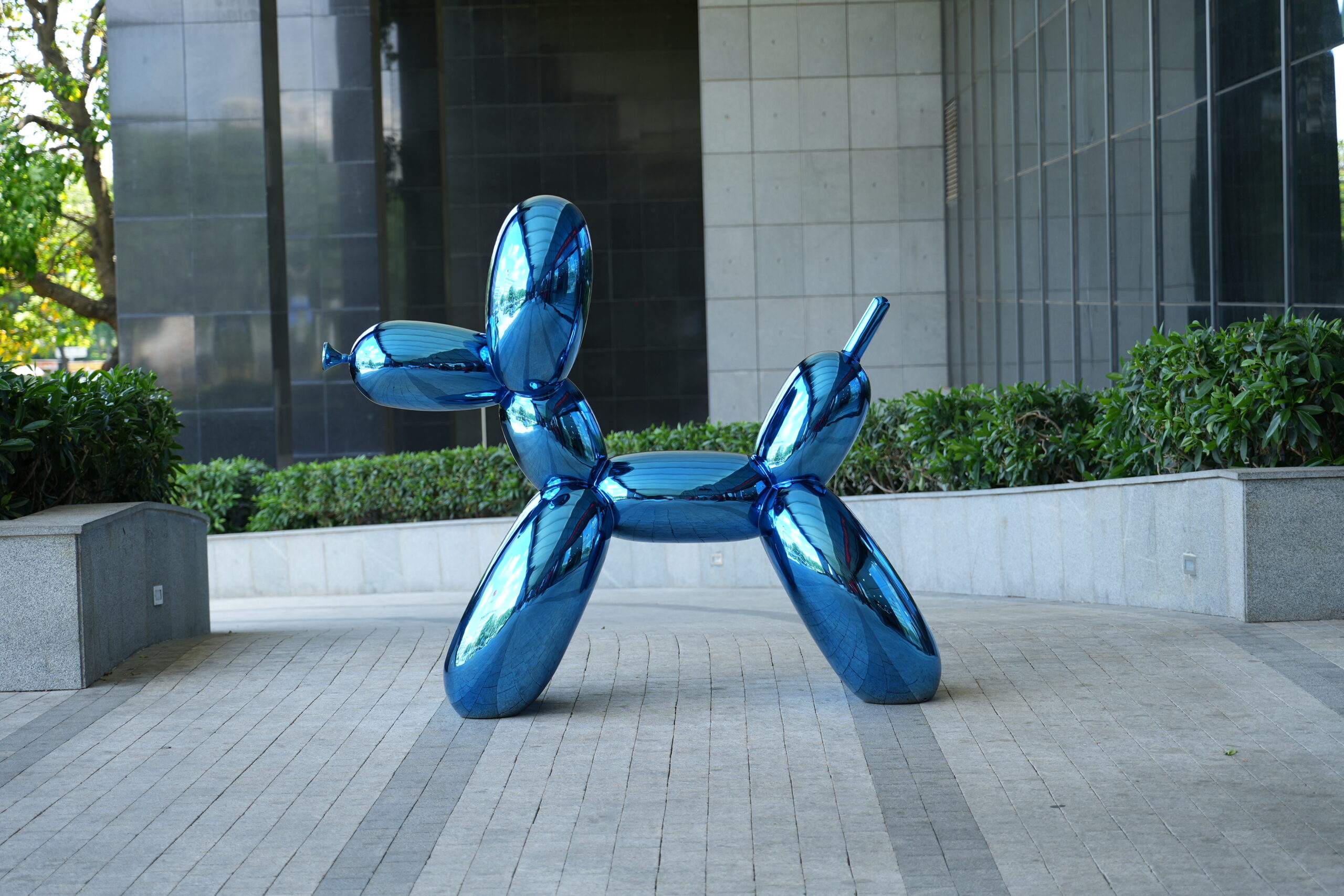 120 Cm Balloon Dog For Outdoor Steel Sculpture