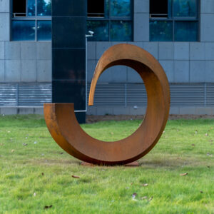 Outdoor Grassland Park Courtyard Landscape Design Corten Steel Sculpture