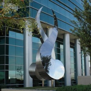 480cm Large Landscape Outdoor Stainless Steel Polished Sculptures