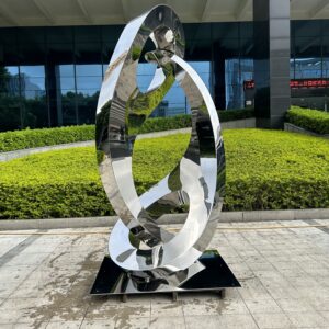 Large-Scale Outdoor Abstract Unique Luxury Courtyard Decoration Metal Sculpture